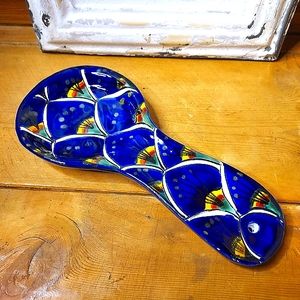 TALAVERA Cobalt Blue Spoonrest